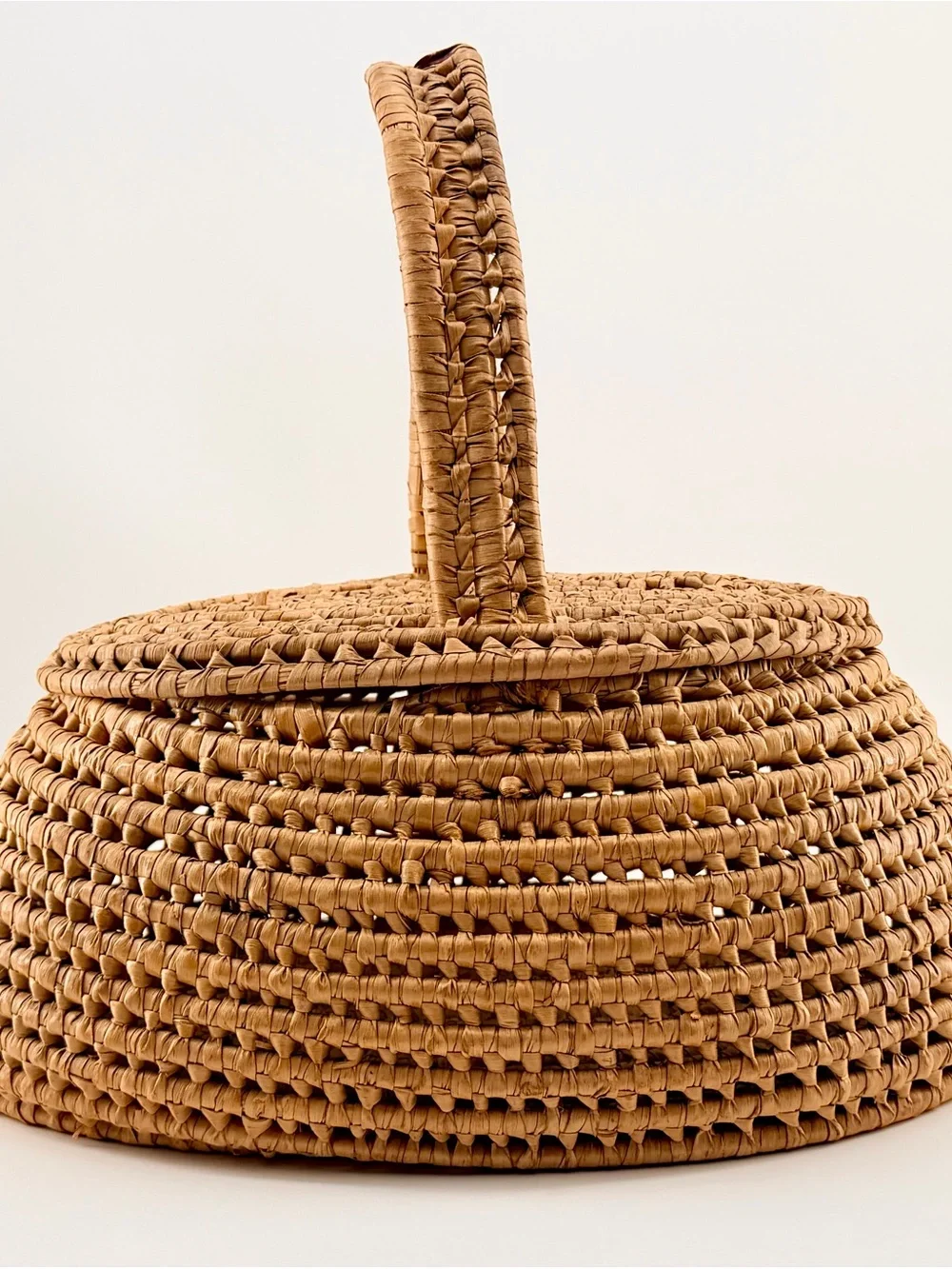 Hand Woven Native American Indian Tribal Southwestern Primitive Yucca Basket